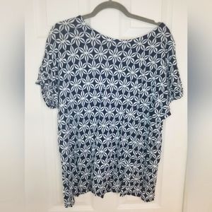 Charter Club Luxury Linen Womens XXL Navy